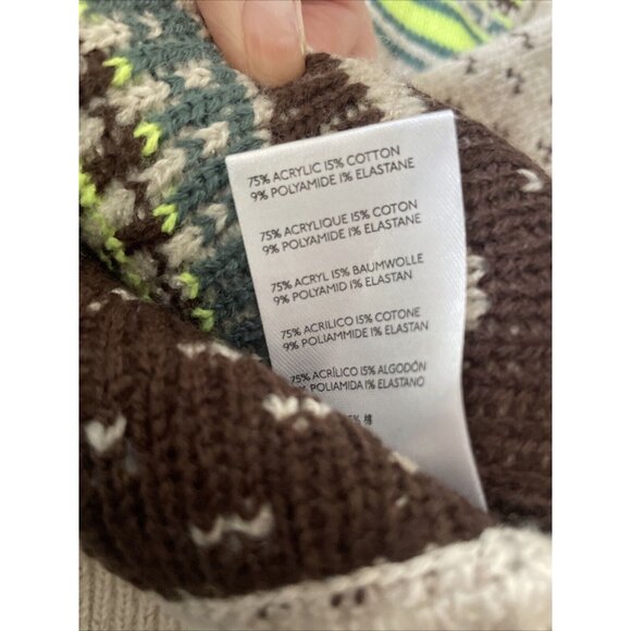 BDG Jesse Half-zip Sweater In Neutral Multi Urban Outfitters Size S SP Chill - Picture 5 of 5